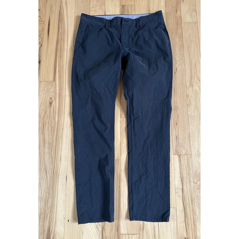 Vineyard Vines Performance On-The-Go Pants Mens 33x32 Black 5-Pocket No Button